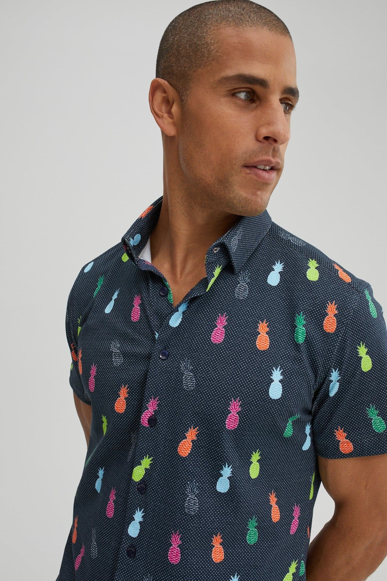 Navy Multicolor Pineapple T-Series ...
